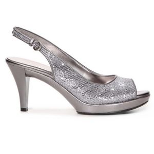 Nine West Open Toe Kitten Heels